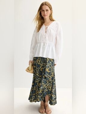 ULLA JOHNSON SABINA FAUX WRAP SKIRT SIZE XS MSRP $370